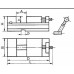 Тиски станочные стальные неповоротные с ручным приводом (ширина губок 80 - 100 мм.)